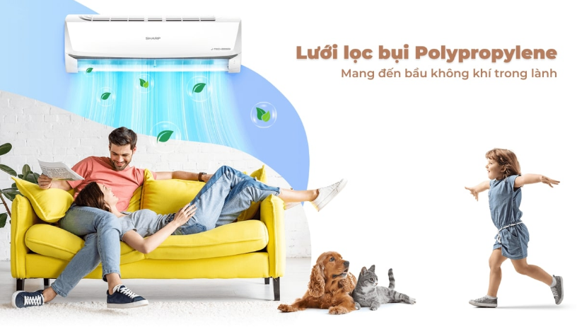 Máy lạnh - Sharp Inverter 2.0 HP AH-X18ZEW - Xuất xứ Thái Lan